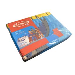 Jogo de Cama Infantil Lepper Liga da Justiça Solteiro 3 Peças Microfibra Azul - 4
