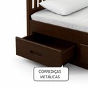 Ver imagem 4 de Cama King Size 06 Gavetas Madeira Maciça Imbuia Spot