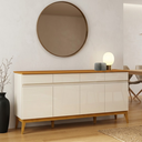 Ver imagem 1 de Buffet Aparador Magnum Off White com Cedro - Edn Móveis