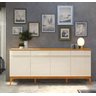 Buffet Aparador Magnum Off White com Cedro - Edn Móveis - 1