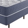 Cama Box Solteiro King + Colchão Molas Ensacadas California Linho Azul - 4
