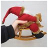 Decoração Enfeite Natal Papai Noel Cavalinho de Balanço 22cm - 2