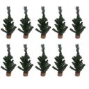 Ver imagem 1 de Kit C/10 Enfeite Natal Mini Árvore 25cm Pinheiro de Mesa