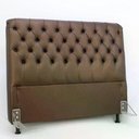 Ver imagem 1 de Cabeceira de Cama Box Casal Queen 158cm Pádua Couro Marrom