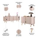 Ver imagem 3 de Balcão Aparador Buffet Piacente e Benvy H01 Off White - Mpozenato