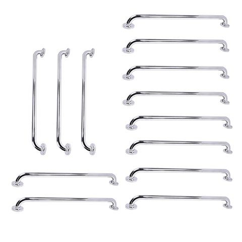 Barra de Apoio 70cm Inox Kit 13 Unidades Cadeirante Idoso Gestante Banheiro Box Suporte Corrimao Res