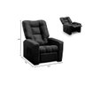 Poltrona do Papai Reclinável Itália Corino Preto Adonai Estofados - 3