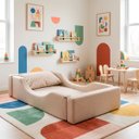 Ver imagem 3 de Cama Montessoriana Infantil em Espuma com Colchão Bouclé:Bege