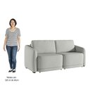 Ver imagem 5 de Sofá Cama Casal para Sala 236cm Polska K04 Linho Cinza - Mpozenato