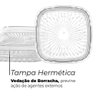 Jogo de Potes Herméticos Transparente Empilháveis 12 peças - Lyor - 5