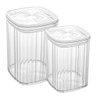 Jogo de Potes Herméticos Transparente Empilháveis 12 peças - Lyor - 2