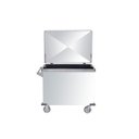 Ver imagem 2 de Carro Transporte de Roupas Inox com Tampa 350 Litros.