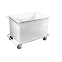 Ver imagem 3 de Carro Transporte de Roupas Inox com Tampa 350 Litros.