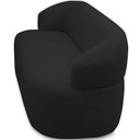 Ver imagem 6 de Sofá 3 Lugares Living Orgânico Sala de Estar 170cm Conka F05 Veludo Preto - Mpozenato