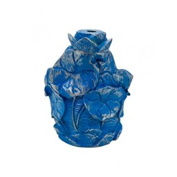 Incensário Cascata Folha 11cm Universal Resina-selecione Cor:azul Claro - 5