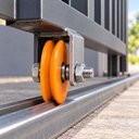Ver imagem 2 de Kit 2 Roldanas Nylon V 3 pol 200kg de Toni com Bucha e Parafuso Porta Portão de Correr Janela