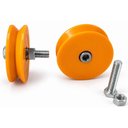 Ver imagem 1 de Kit 2 Roldanas Nylon V 3 pol 200kg de Toni com Bucha e Parafuso Porta Portão de Correr Janela