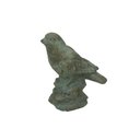 Ver imagem 1 de Escultura Decorativa Pássaro Rústico em Cimento Cinza 16cm Wb3013 Btc
