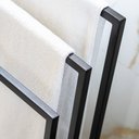 Ver mais imagens de Toalheiro de Chão para Banheiro Glam Base de Madeira D09 Preto - Mpozenato