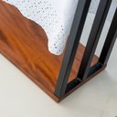 Ver imagem 7 de Toalheiro de Chão para Banheiro Glam Base de Madeira D09 Preto - Mpozenato