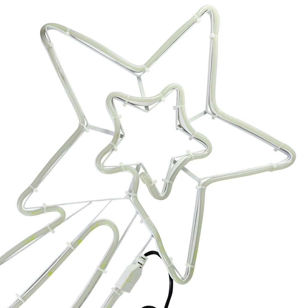 Pisca Pisca Led Estrela Cadente Natal Mangueira 72cm - 5