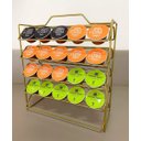 Ver imagem 2 de Porta 50 Cápsulas de Café Suporte Organizador Dolce Gusto Aramado Aço Dourado