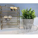 Ver imagem 4 de Porta 50 Cápsulas de Café Suporte Organizador Dolce Gusto Aramado Aço Dourado