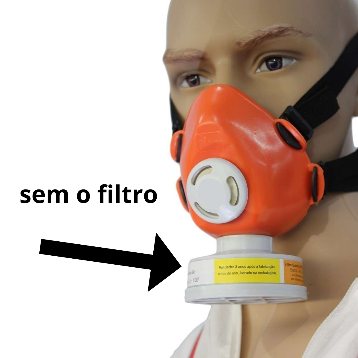 Respirador Plastcor Para 1 Filtro - 5