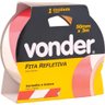 Fita Zebrada Adesiva Refletiva 50mmx3m Branca e Vermelha - V - 2