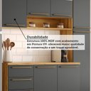Ver imagem 5 de Cozinha Modulada Compacta 5 Peças 13 Portas MDF 300cm Itália Espresso Móveis
