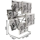 Ver imagem 4 de Porta Retrato Giratorio para 12 Fotos 10 X15 Cm:cinza Escuro