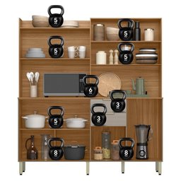 Cozinha Compacta Pitaya 7 Portas e 2 Gavetas Amêndola Touch/nude Prime Tx - Demóbile - 3