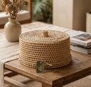 Ver imagem 1 de Boleira Cloche em Palha Carnaúba Natural Artesanal