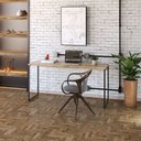 Ver imagem 2 de Mesa Para Escritório e Home Office Industrial Aspen 150 cm C01 Carvalho - Lyam Decor