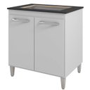 Ver imagem 1 de Balcao com Tampo 75 Cm para Cooktop 5 Bocas 9255 Branco Mobbs