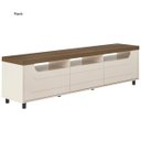 Ver mais imagens de Sala de Estar Mercury Rack Tv 75'' Mesa Centro 2 Mesas Apoio Pinho / Off White