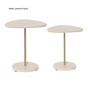 Ver imagem 6 de Sala de Estar Mercury Rack Tv 75'' Mesa Centro 2 Mesas Apoio Pinho / Off White