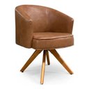Ver imagem 6 de Poltrona Decorativa Julia Tecido Corino Base Giratoria Luxuosa - Gustavo Decor