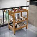 Ver imagem 2 de Carrinho Multiuso com Rodízios de Mdf Server para Transporte