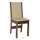 Ver imagem 4 de Conjunto Sala de Jantar 1 Mesa Retangular 6 Cadeiras Móveis São Carlos