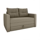 Ver imagem 2 de Sofá Cama 2 Lugares Casal 1,50 Mts Veludo Luma Matrix Cor:veludo Turkey Capuccino