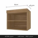 Ver imagem 5 de Guarda Roupa Casal Modulado Rubia Boreal/preto - Móveis Arapongas Boreal/preto Fosco