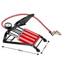 Ver imagem 7 de Bomba Ar Dupla Alta Pressao Manometro Compressor Pedal Inflador Encher Bola Boia Colchao Inflavel