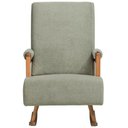 Ver imagem 3 de Poltrona de Amamentação com Balanço Base Milka Líria D02 Bouclê Verde Oliva C-199 - Lyam Decor
