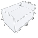 Ver imagem 4 de Gabinete Multifuncional 60cm com 1 Gaveta e Rodízios em Mdf Branco - Pea Móveis