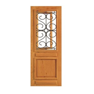 Porta Pampulha Ii - Ferro e Madeira Maciça - Angelim:2,10m X 80cm