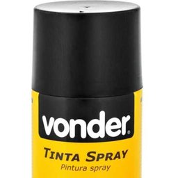 Tinta Spray Acrílica Preto Fosco 350ml/250g Vonder - 3