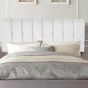 Ver imagem 1 de Painel Estofada Kiara 195cm King Size Box Quarto Suede Branco - Gat Magazine