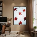 Ver imagem 2 de Quadro Decorativo Foto Folhas de Outono 70x50cm Mold Preta