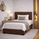 Ver imagem 2 de Kit 5 Peças Cabeceira Modular Cama Box 60x20 Solteiro Cores:marrom